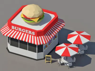 Low Poly City Pack isometric Low-poly 3D model