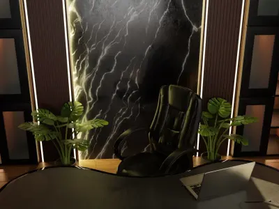 Work Room 3 Low-poly 3D model