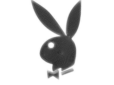 Playboy Logo v1 007 Free low-poly 3D model