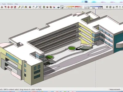 Pack SKP SCHOOL B1-B10 3D model
