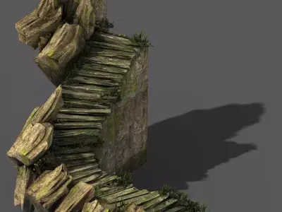 Explore the mountains - rock 023 3D model