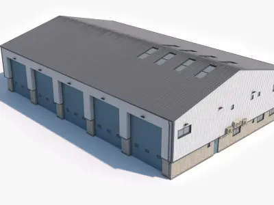  5 Industrial Buildings And Props Collection 
