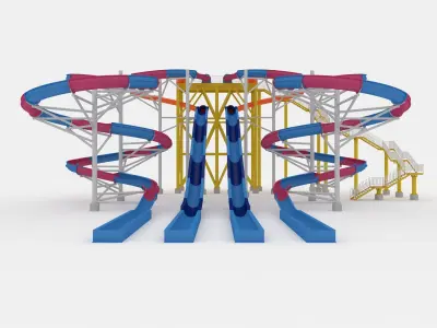 Waterpark Slide 7 3D model
