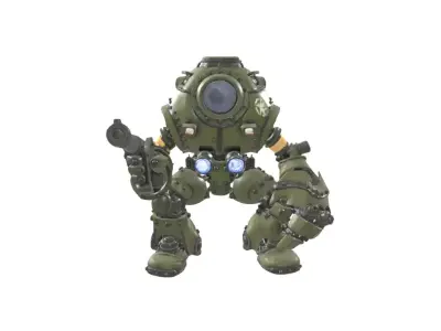 Heavy Combat Mech Robot 3D model