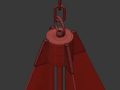 Vapor Cone Chandelier 3D model