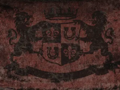 Old medieval Carpet PBR Game ready Low-poly 3D model