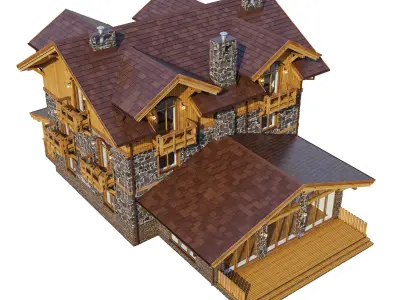 Alpine House 3D model