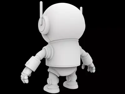 Tiny Robot Companion Figurine 3D Print Model 3D print model
