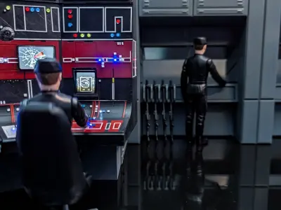 Set 3 - Docking bay Command Office 1-18 scale Kenner Hasbro 3D Model Pack