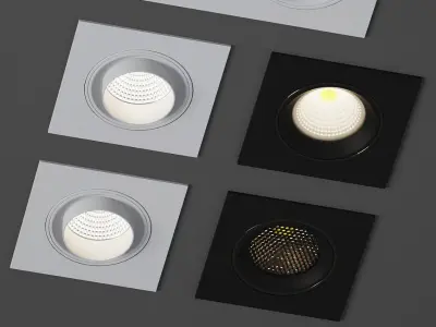 Forstlight MODULAR recessed lamp 3D model