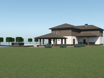 Villa for family 6 3D model