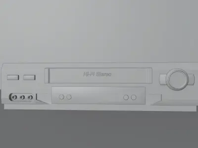 Hi-fi Stereo VHS video cassette recorder 3D model
