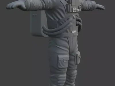 Spacesuit Astronaut EVA Suit 3D Model High Detail PBR 3D model