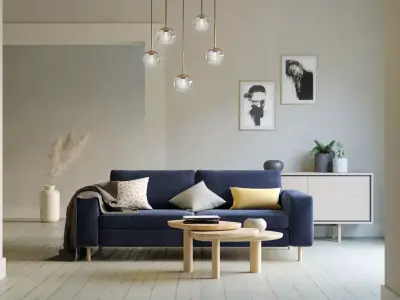 Living room - Scandinavian style - Photorealist 3D model
