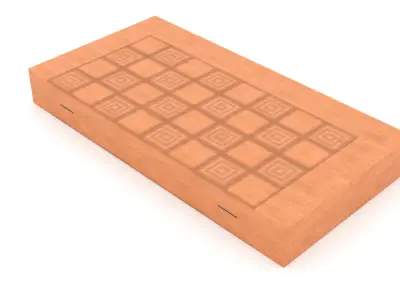 Backgammon Board Game PBR Low-poly 3D Model Low-poly 3D model