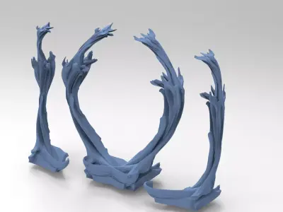 Monk priest druid pillar 3D model