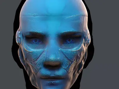 Gas mask printable helmet scifi character game space Low-poly  Low-poly 3D model