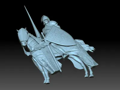 Knight sci-fi weapon 3D print model