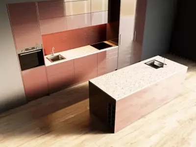 41-Kitchen5 glossy 4 3D model