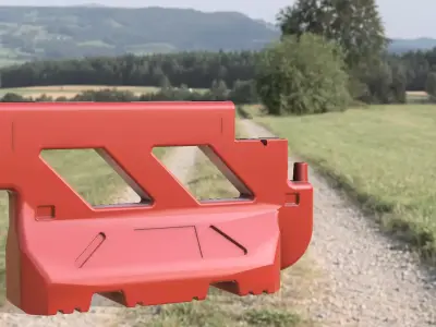 Road barrer 3D print model
