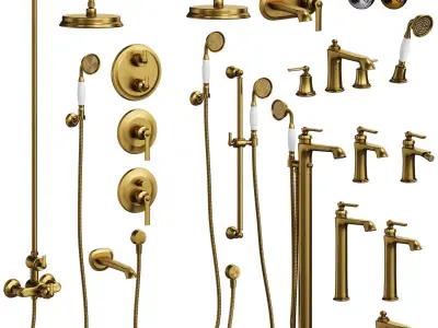 Faucet Set Omnires Armance 3D model