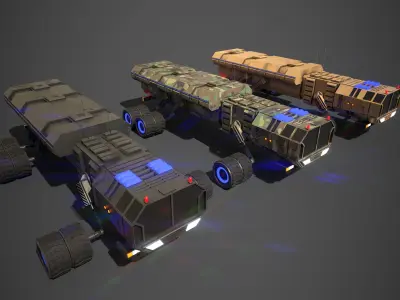 Rover Five Low-poly 3D model