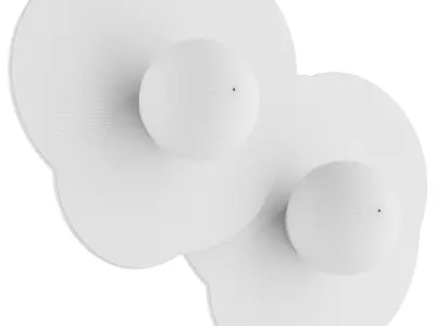 Disc and Sphere Addition Wall Lamp 3D model