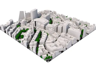 London city tile Level 2 block TQ2979 South West 3D model