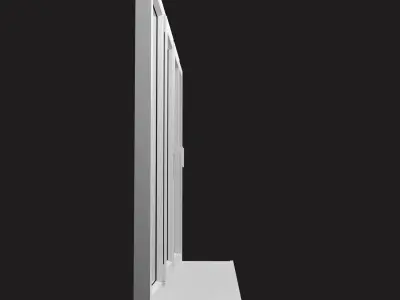 Plastic Window Low-poly 3D model