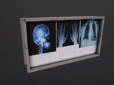 XRay Light Box 3D Model Low-poly 3D model