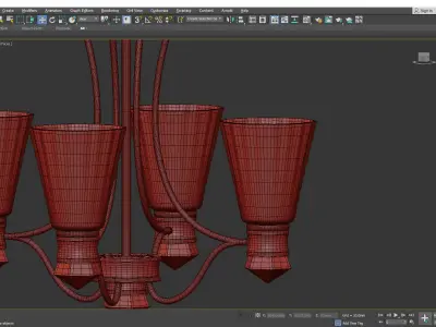 KAYVA CHANDELIER Low-poly 3D model