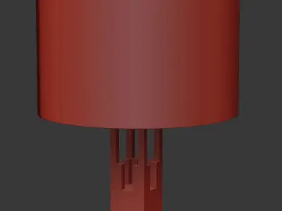 Pair of table Lamp by LA Studio  3D model
