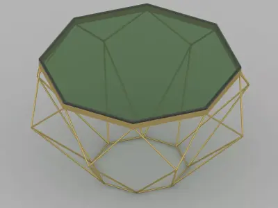 Table oken 3D model 3D model buy