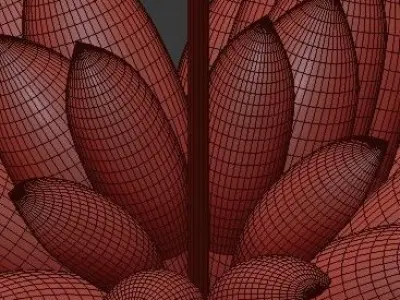 Untitled flower pendant light hanging 3D model