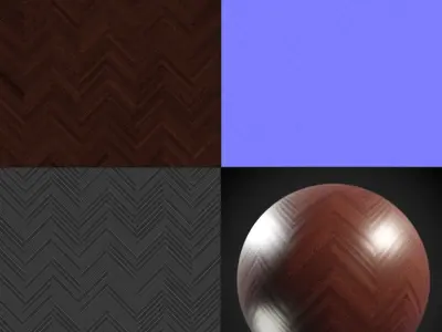 Oak Wood PBR Texture 03 Texture