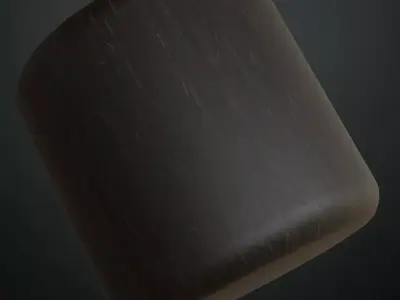 Polished Dark Ebony Wood Surface Texture