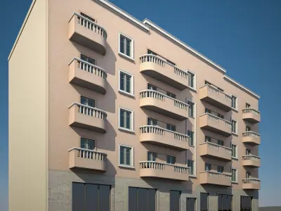 Apartment Building 18 3D model