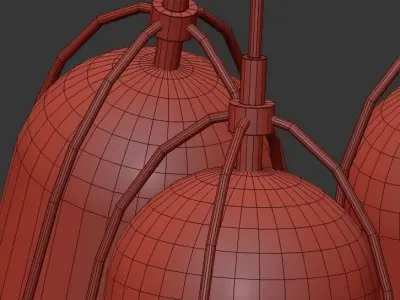 Modern Glam Gold 3 3D model