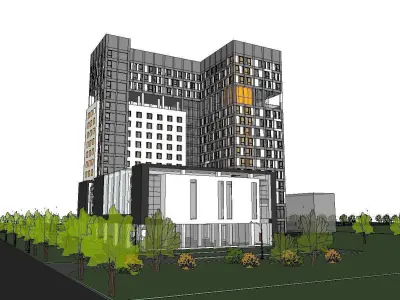 vacation spot-Resort-Fashion Leisure Hotel-0252 3D model