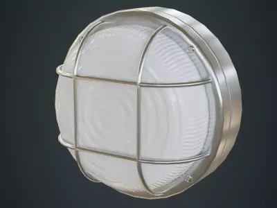 Bulkhead Light 2B Low-poly 3D model