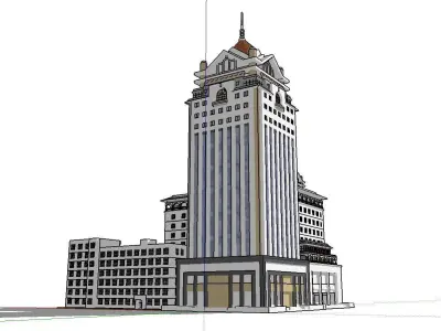 vacation spot-Resort-Fashion Leisure Hotel-0230 3D model