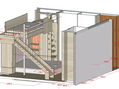 Modern Bedroom DesignvSketchUp 3D model