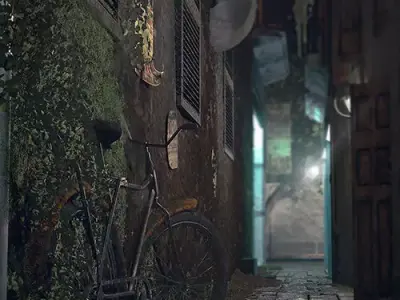 Vintage street 3D model