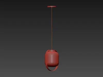 Jupiter Blush Pink Pendant Light from Rockett st George 3D model