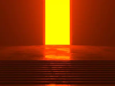 Futuristic sci-fi art The Gateway 3D model