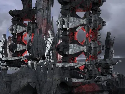 Alien Towers Dimensions 2  3D model
