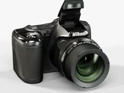 Nikon Coolpix L820 bridge digital camera Low-poly 3D model