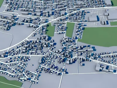 Gross Berkel City Germany 3D model