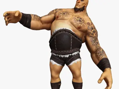 Cartoon Giant Low-poly 3D model