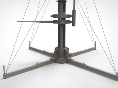 sci fi Mast 4 3D model